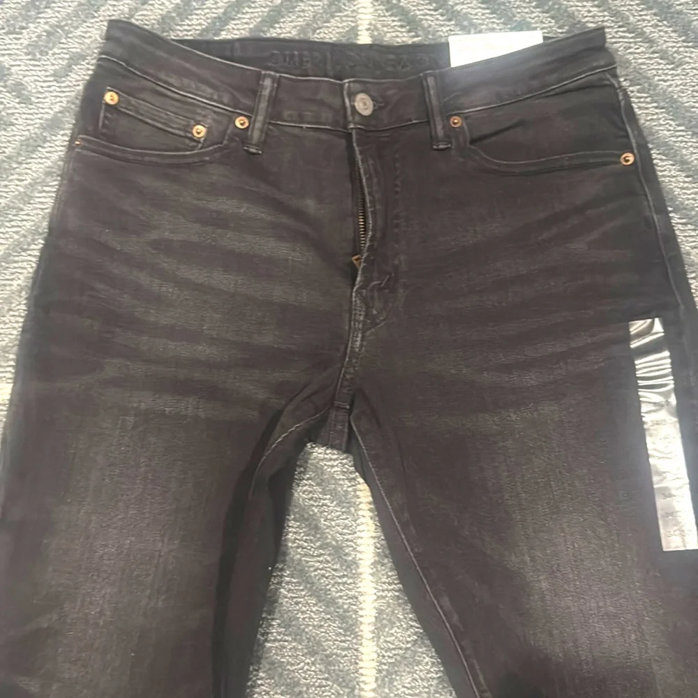 American Eagle Black Jeans Sz 34 x 30 - Picture 2 of 5